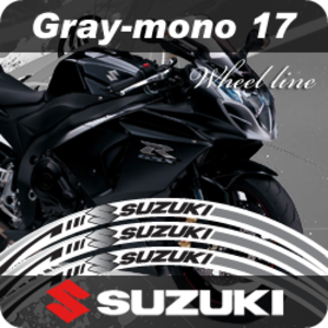 17인치 스즈키 GSXR 블랙 휠스티커