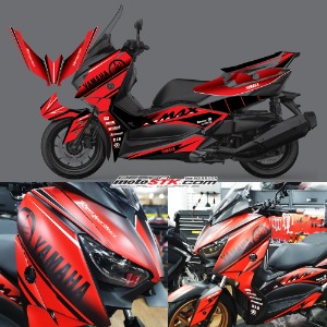 야마하 XMAX300 야하마60주년 RED A 스타일 오토바이 전체데칼 스티커 세트